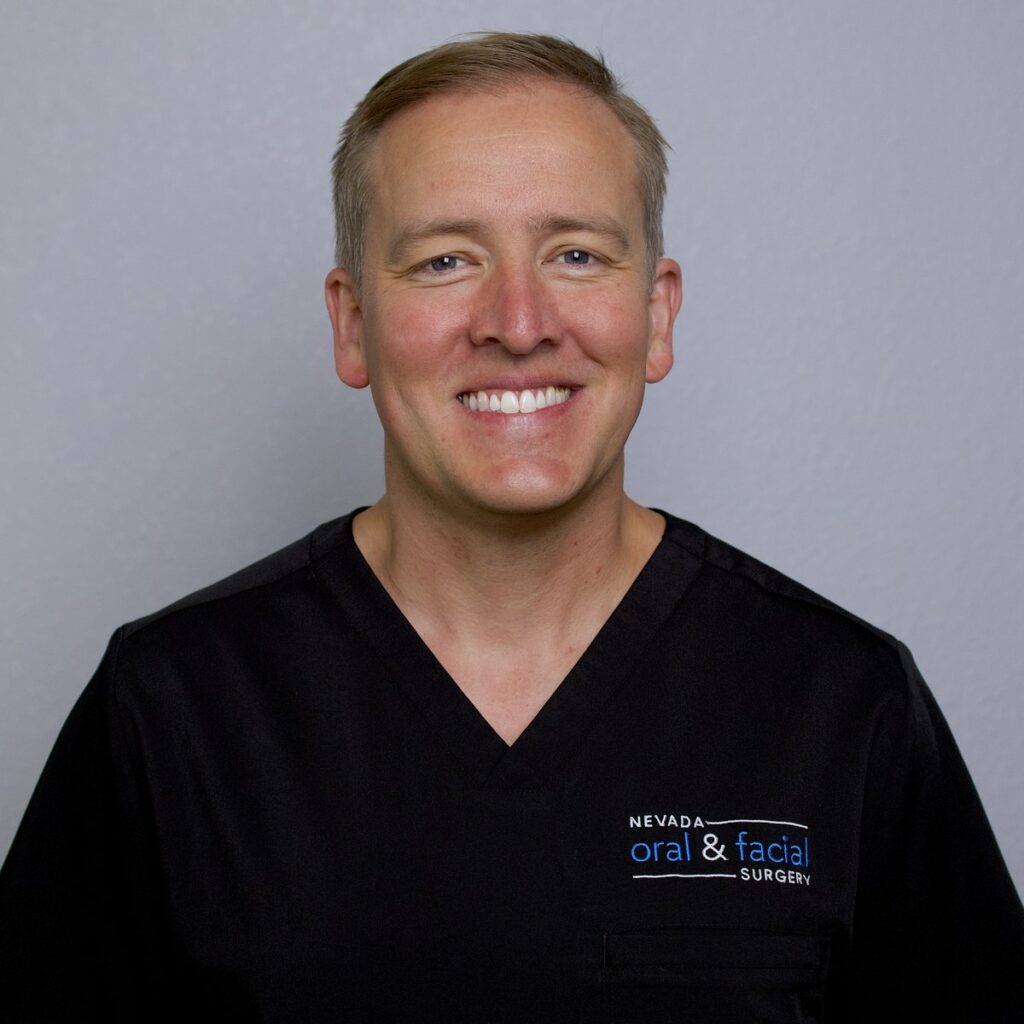 Dr. Justin Durrant, board-certified oral and maxillofacial surgeon at Nevada Oral & Facial Surgery in Las Vegas